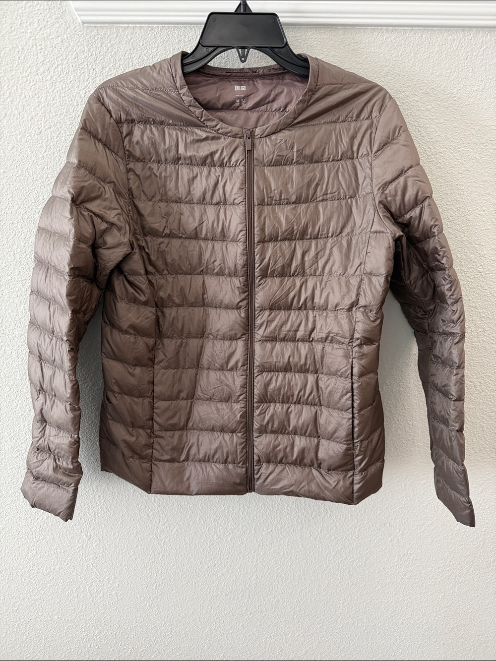 Uniqlo Lightweight Quilted Jacket - Taupe Brown